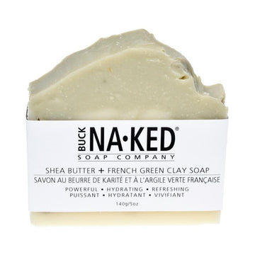 Buck Naked Soap Company -  Shea Butter & French Green Clay Soap