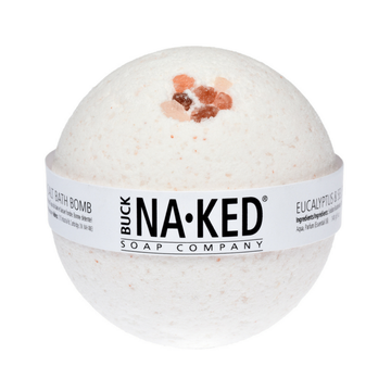 Buck Naked Soap Company -  Eucalyptus & Himalayan Salt Bath Bomb