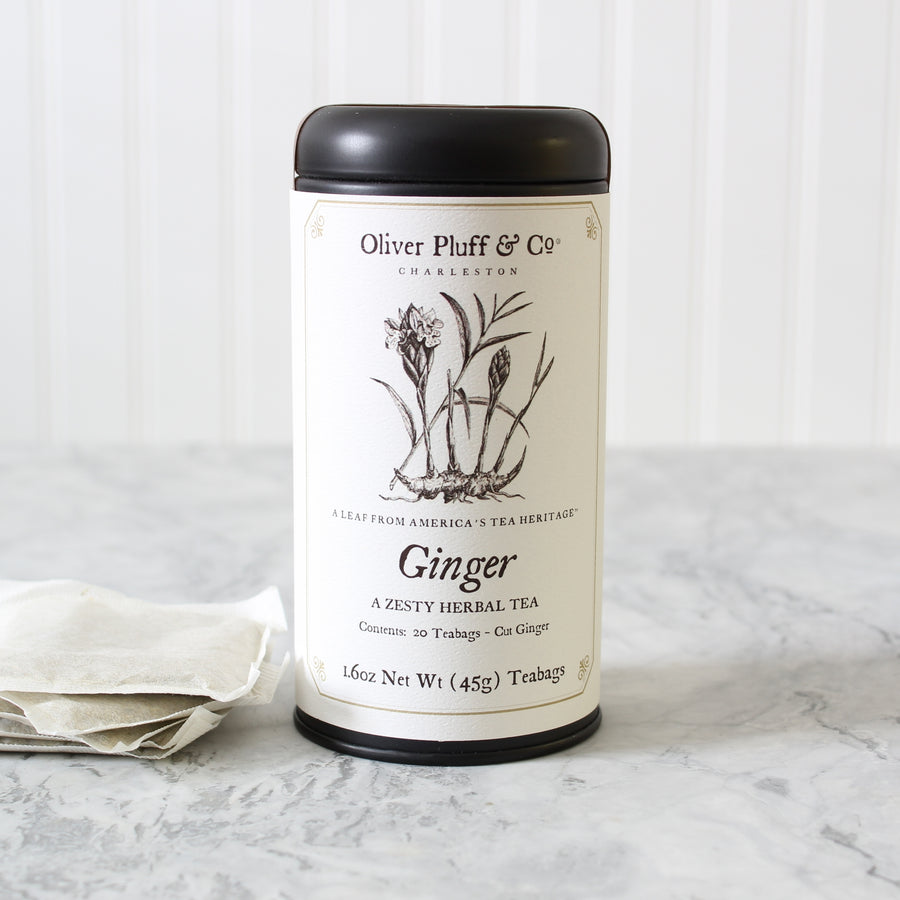 Oliver Pluff & Co. - Ginger 20 Teabags in Signature Tea Tin