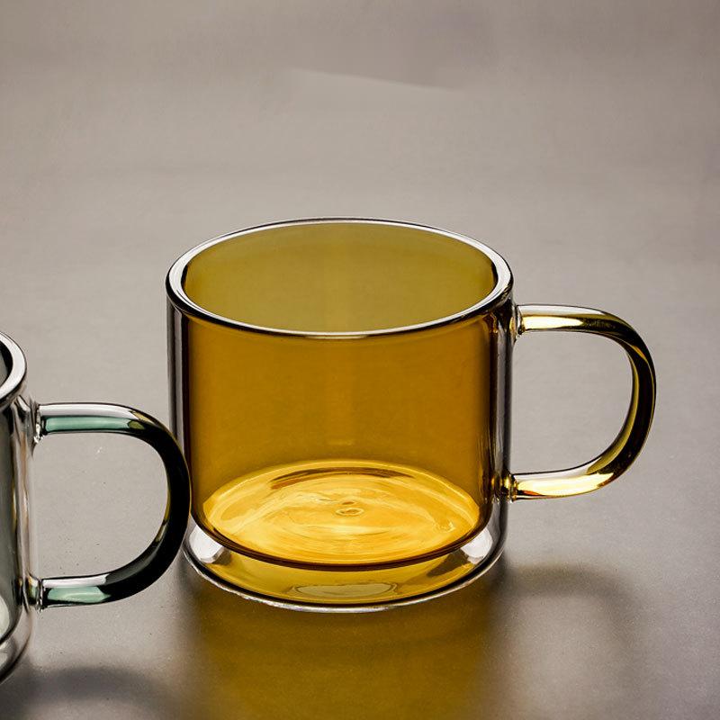 Blissible Box -  Yellow Double Walled Glass Mug