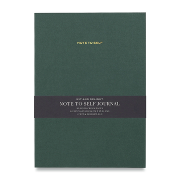 Wit & Delight - Green Note To Self Journal