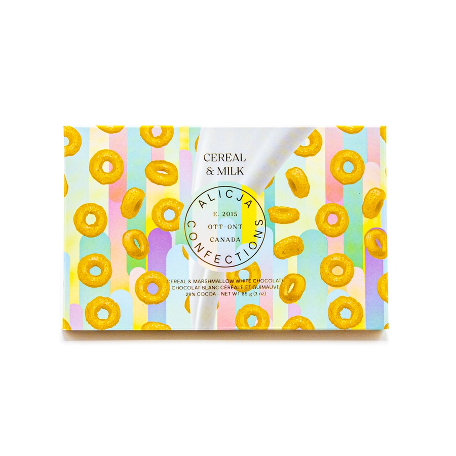 Alicja Confections - Cereal And Milk White Chocolate Bar