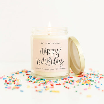 Sweet Water Decor - Happy Birthday Soy Candle 9oz