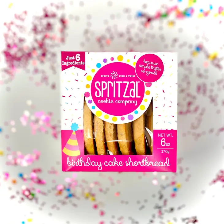 Spritzal Cookie Company - Birthday Cake Shortbread